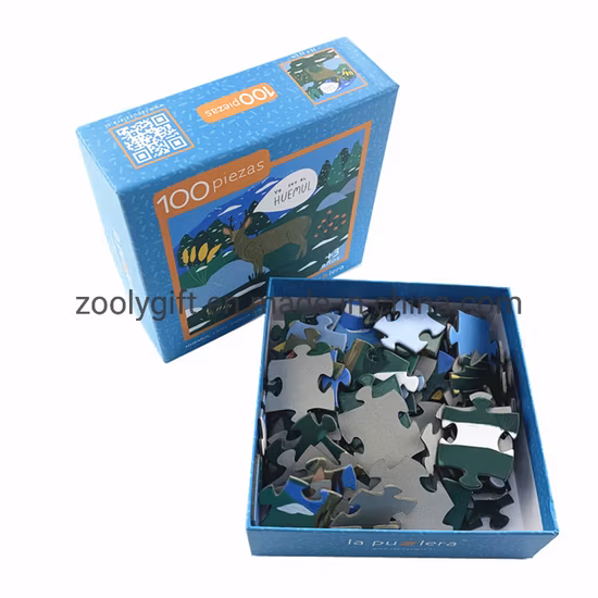 Puzzle in cartone stampato personalizzato Puzzle 3D 500/1000 pezzi Puzzle fai da te per bambini Puzzle per bambini Libro Giochi puzzle per adulti Giocattoli in confezione Servizio OEM/ODM